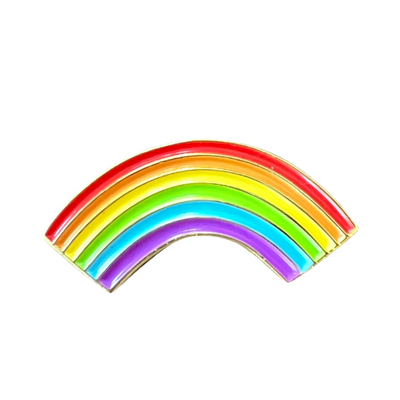 rainbow enamel pin