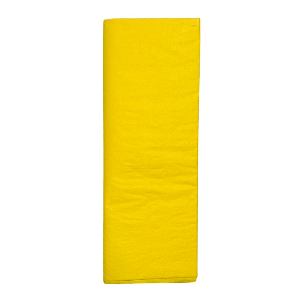Yellow tissue paper.