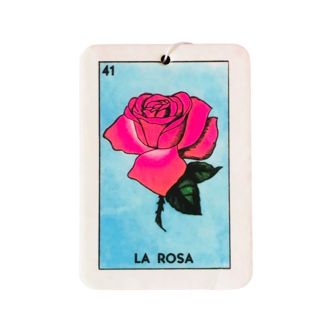 Lotería Air Freshener (rose scented) - La Rosa