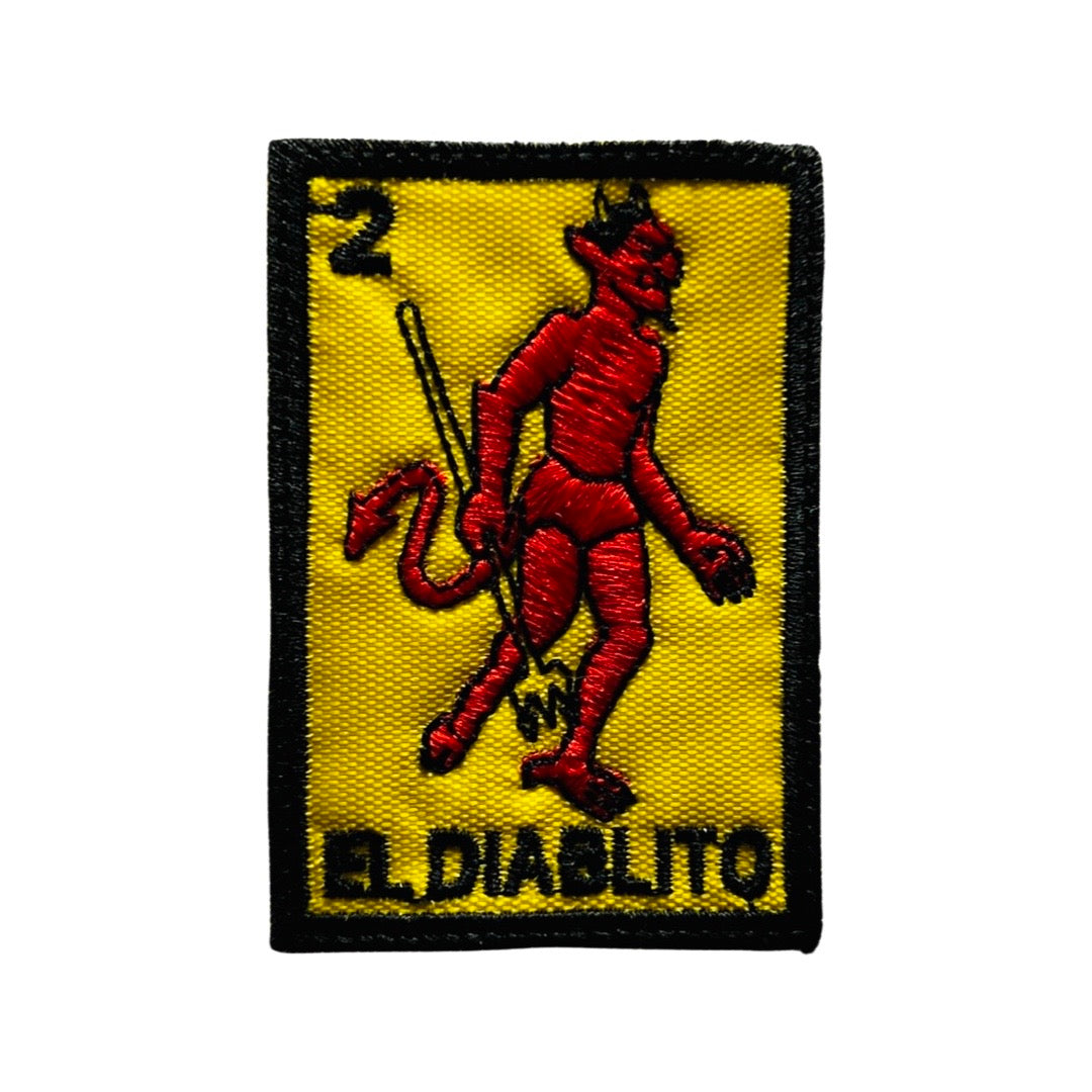 El Diablito 2 Patch Mexican Loteria Card Sublimated Embroidery