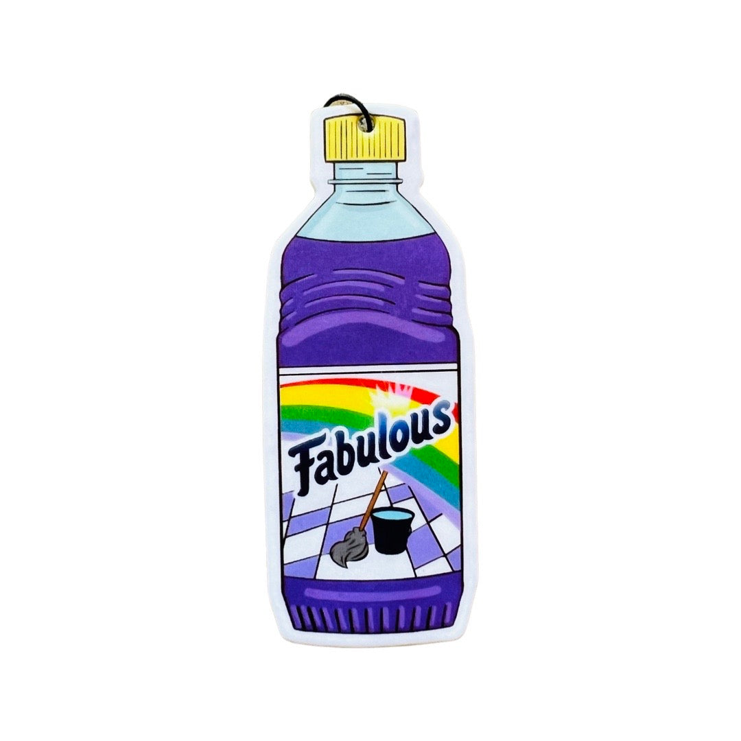 Fabulous Air Freshener. Design features fabuloso cleaner inspired graphic. 