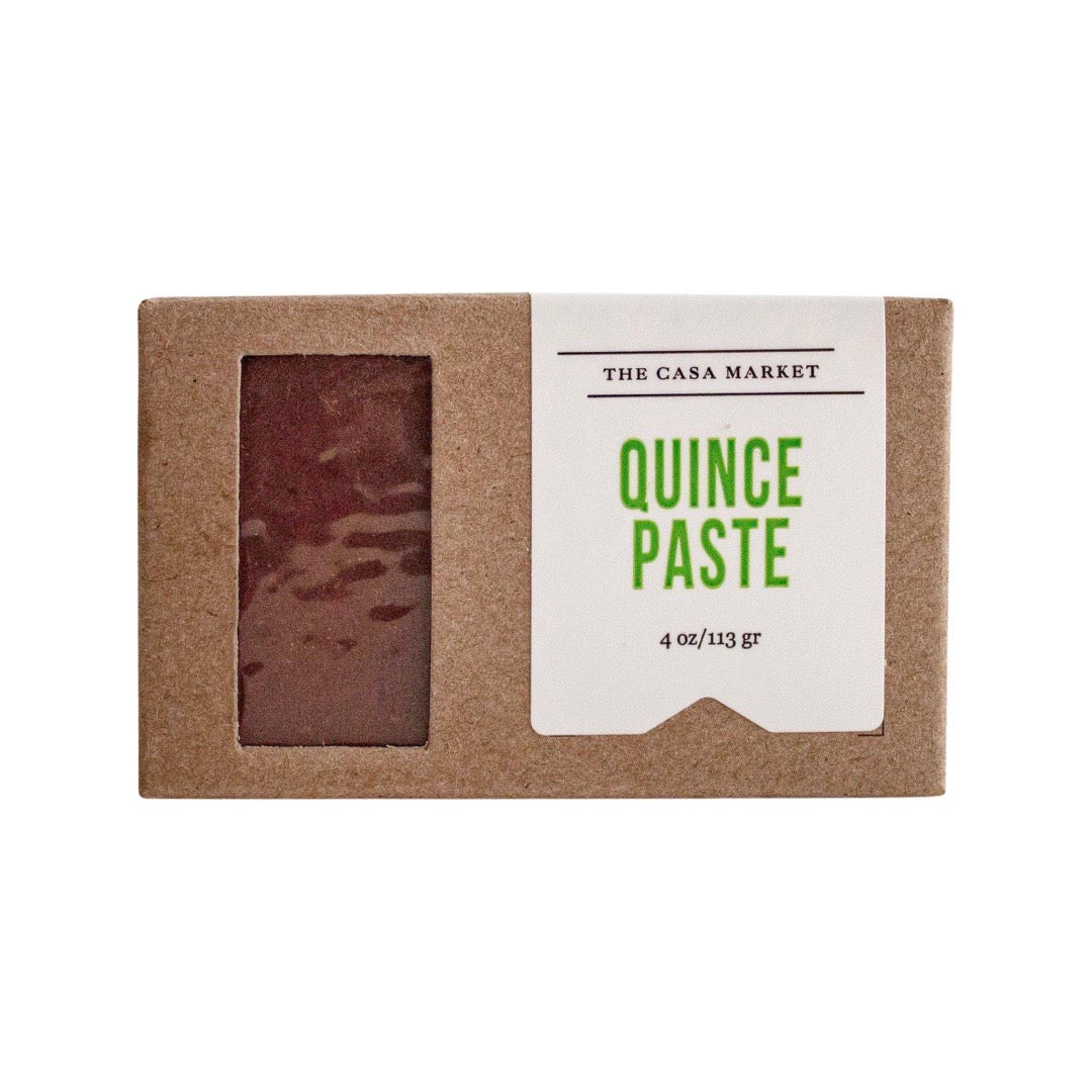 Quince Paste in branded packaging. 