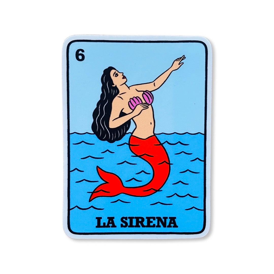 La Sirena Loteria sticker.