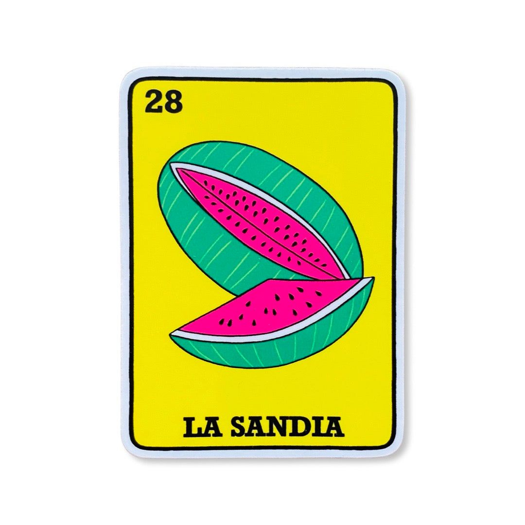 La Sandia Loteria sticker. 