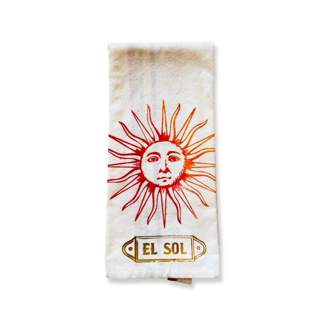 Lotería Dish Towels - El Sol