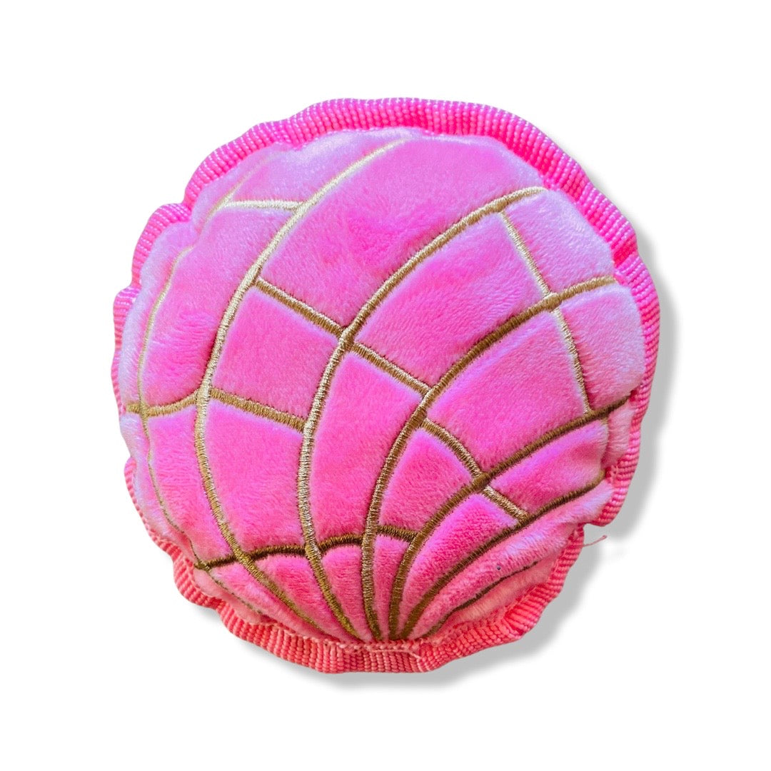 Pink Concha Dog Toy with Squeaker | Artelexia
