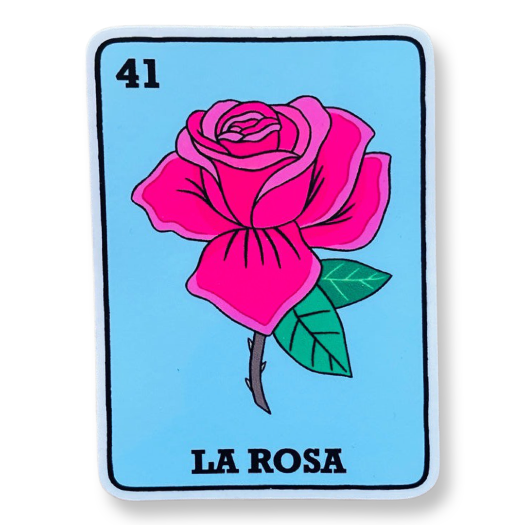 La Rosa Loteria Sticker.