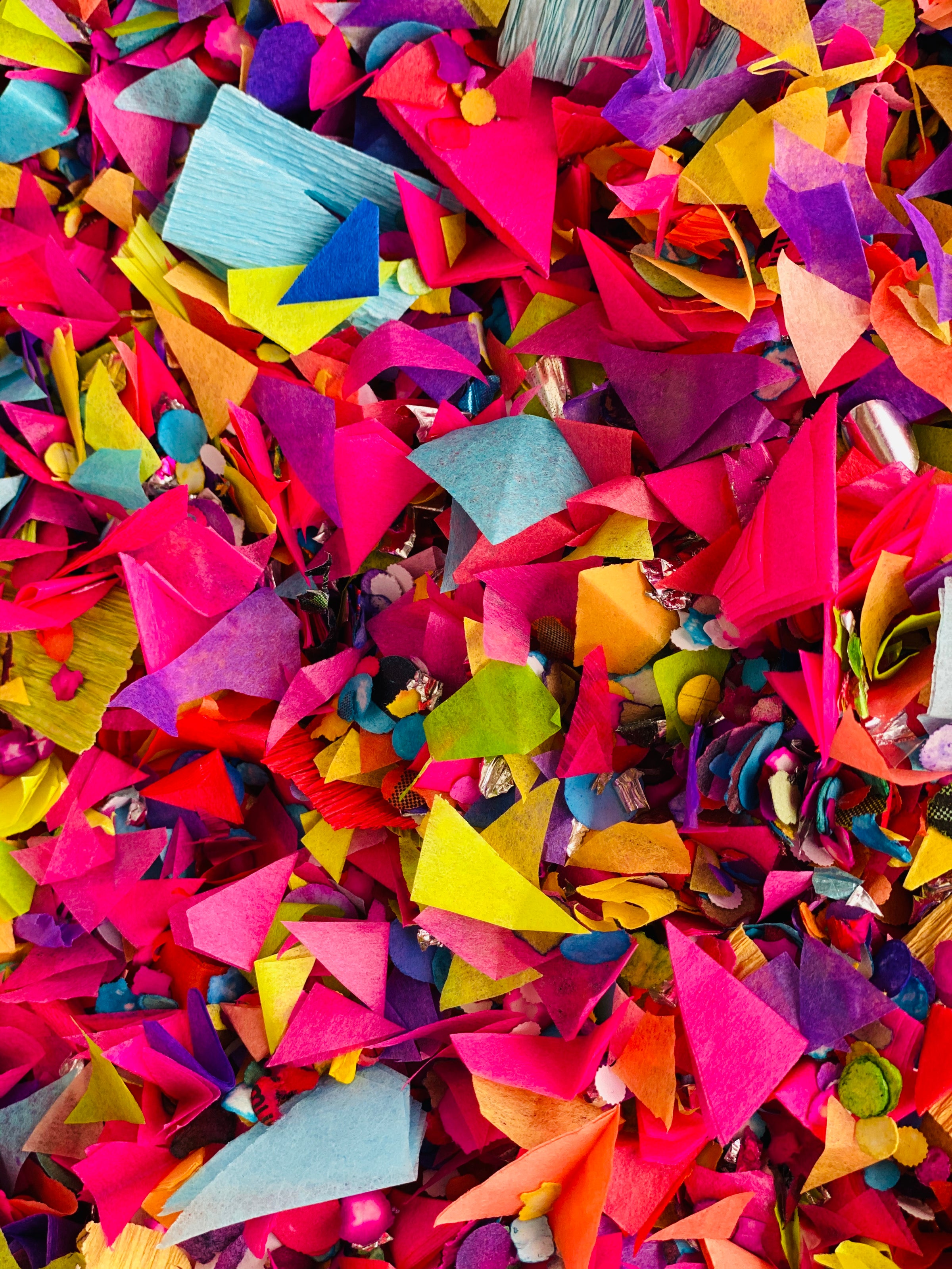 Photo of colorful confetti