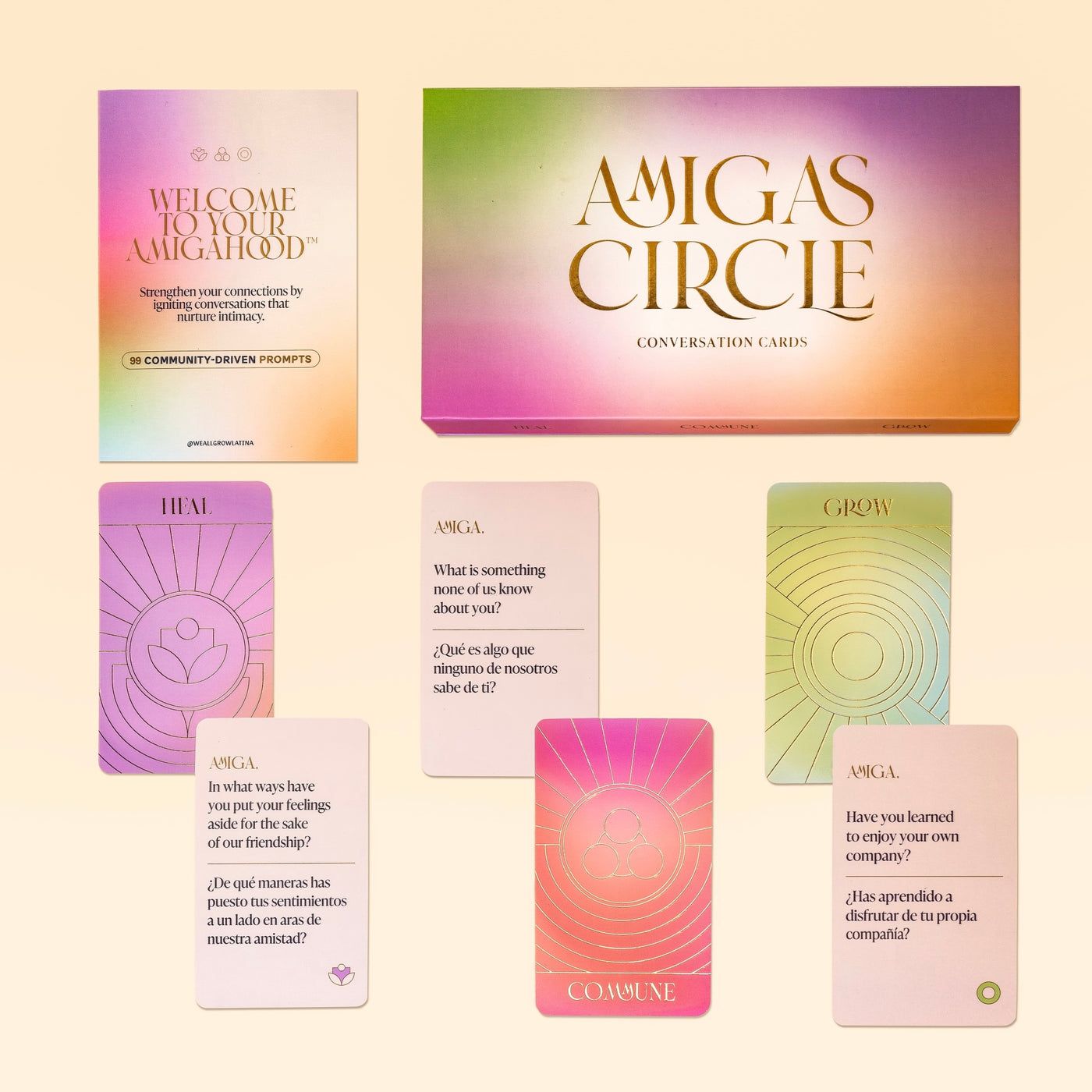 Amigas Circle Conversation Cards