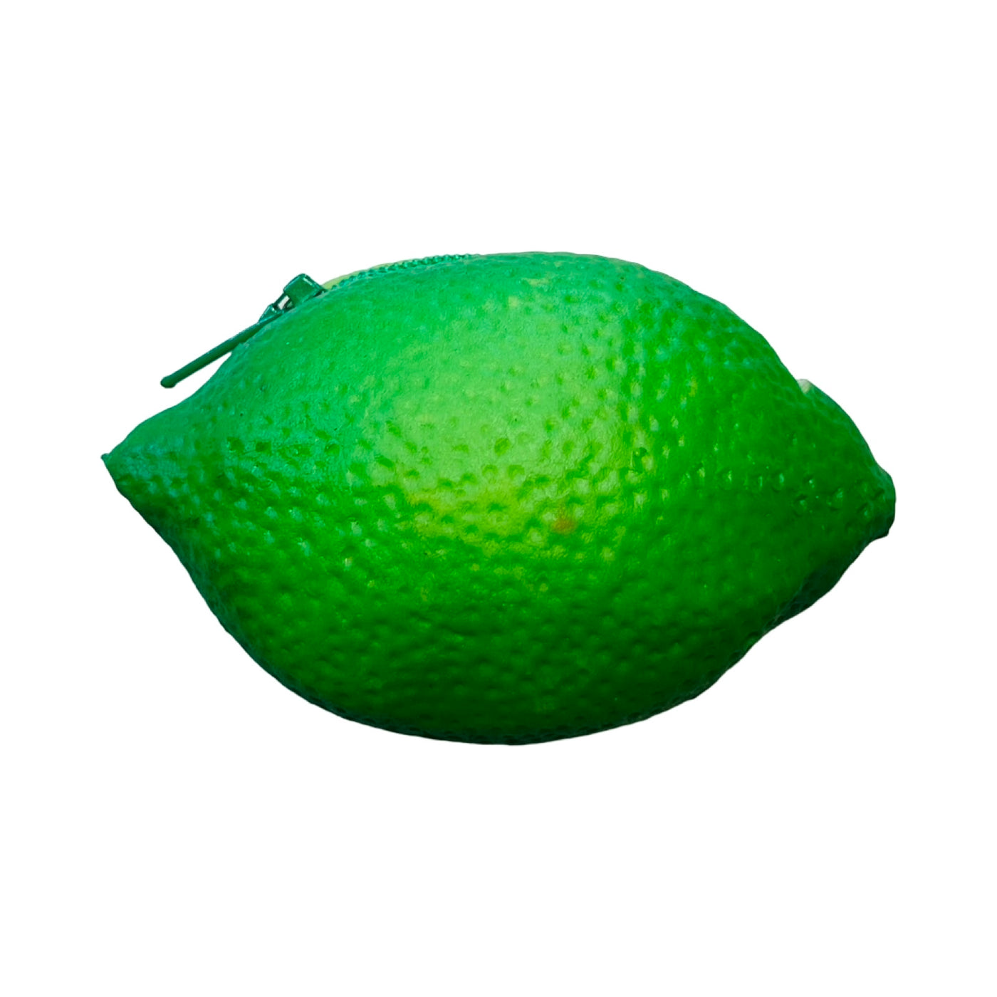 green lime shaped rubber coin pouch