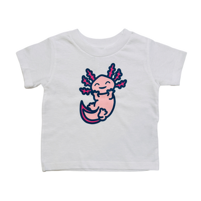 Axolotl White Toddler Shirt - Artelexia Collection