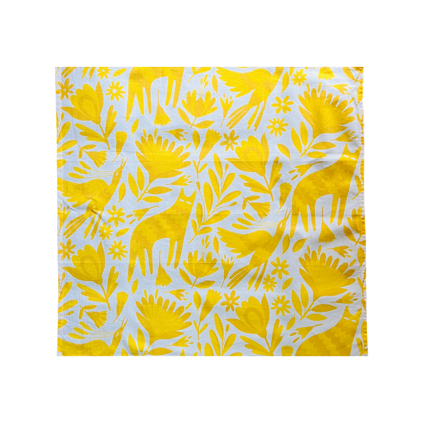 yellow otomi designed kitchen towel 