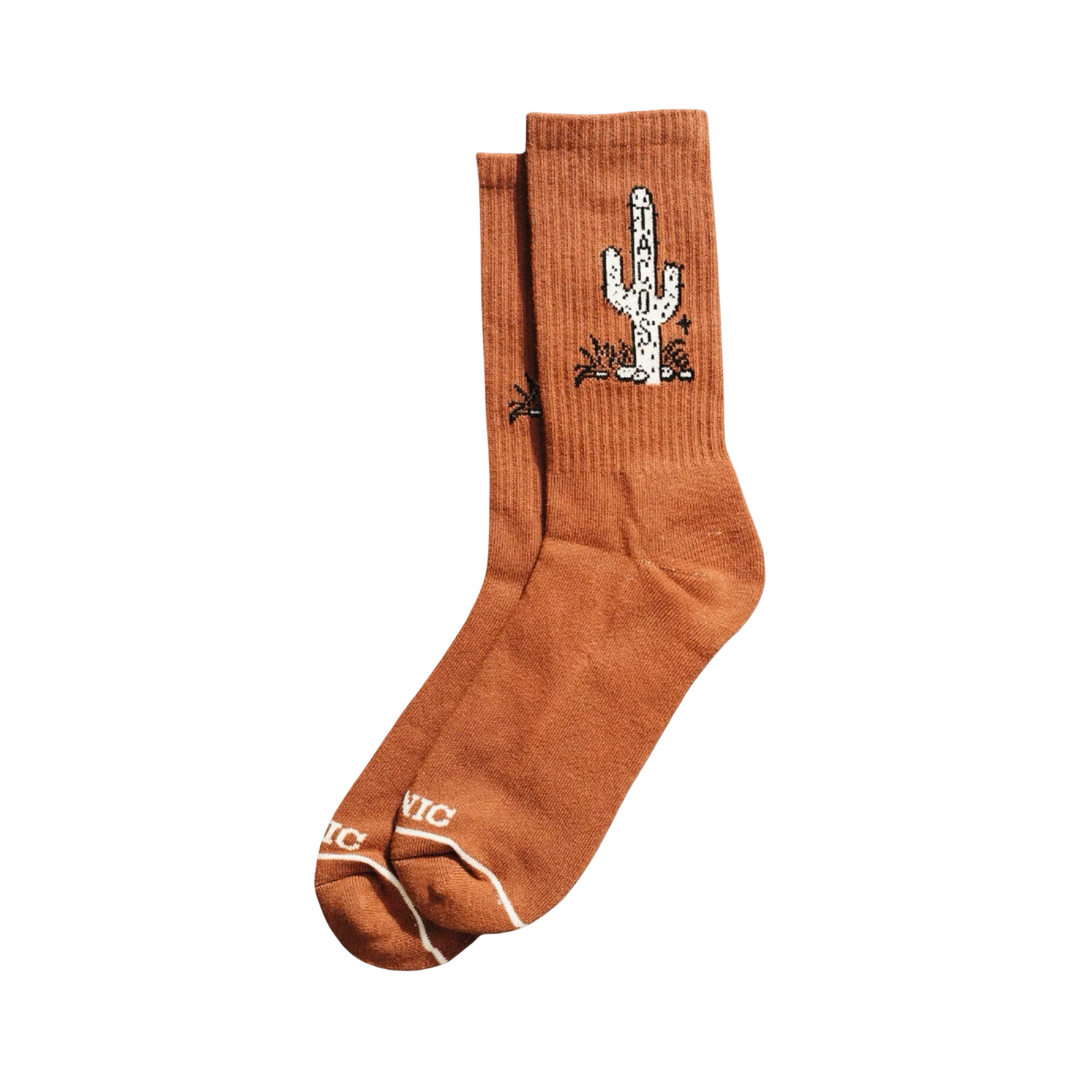 Cactus Taco Western Crew Socks – Funny Novelty Socks for Men
