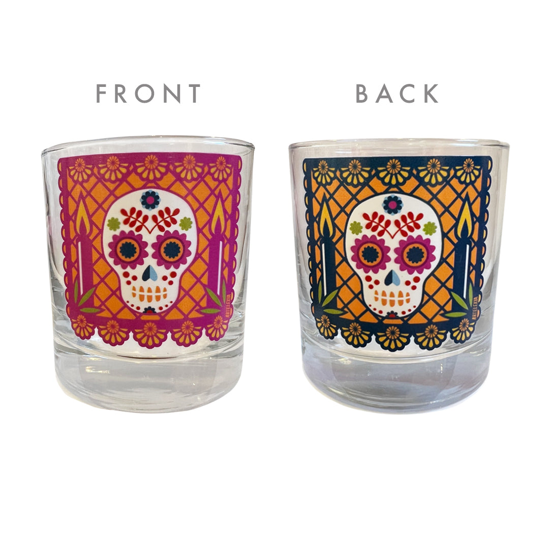 photo of 2 cocktail glasses side by side which showcases how different the designs on both sides of the glasses are