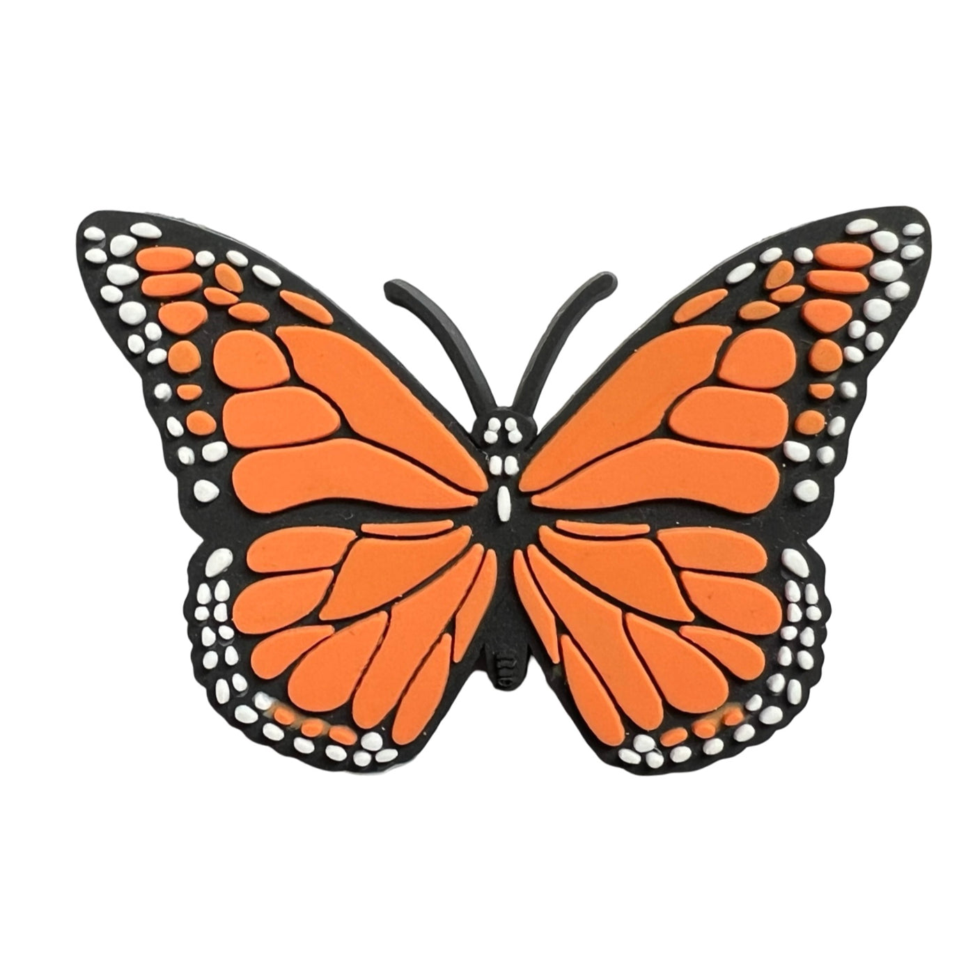 orange and black monarch butterfly charm