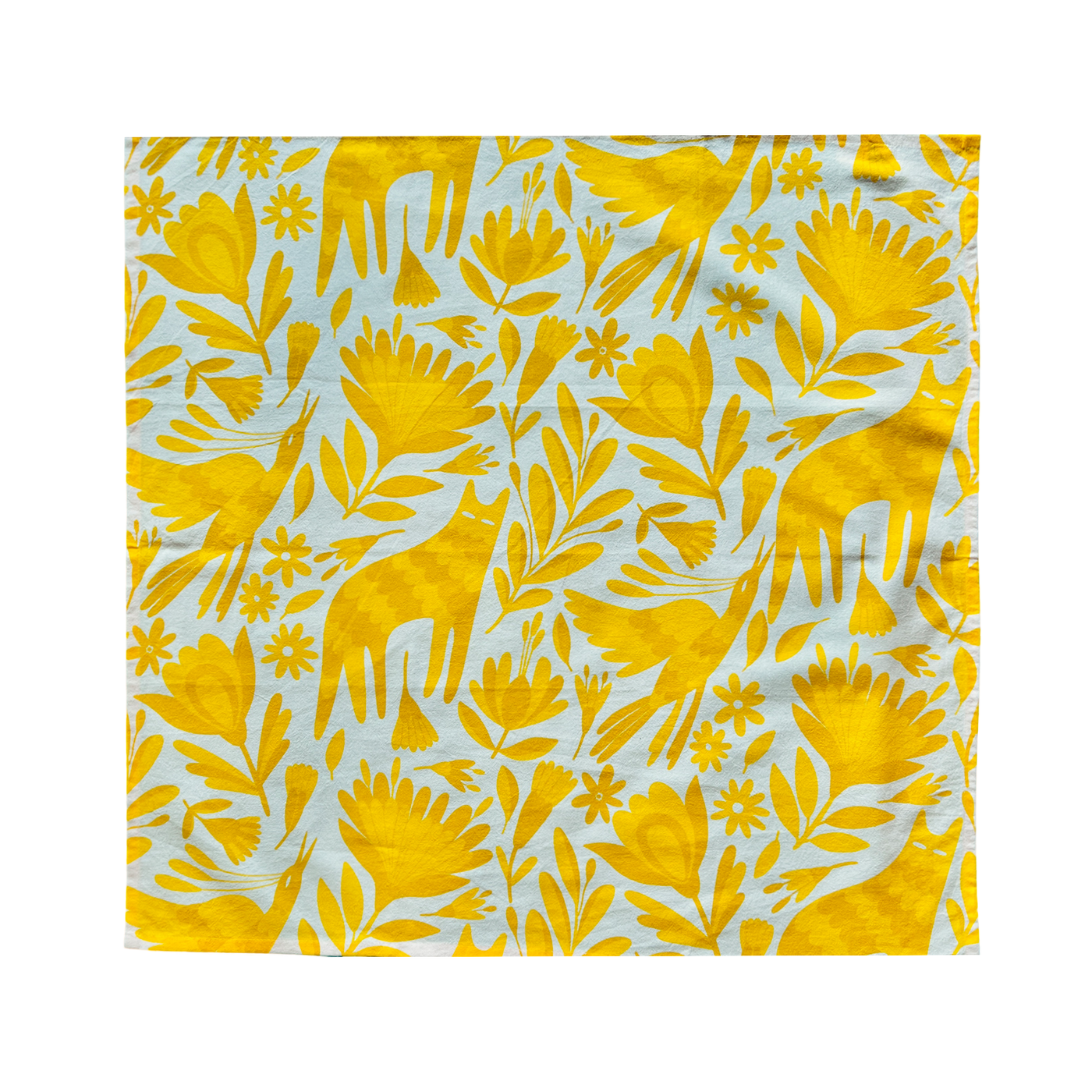 yellow otomi designed kitchen towel 