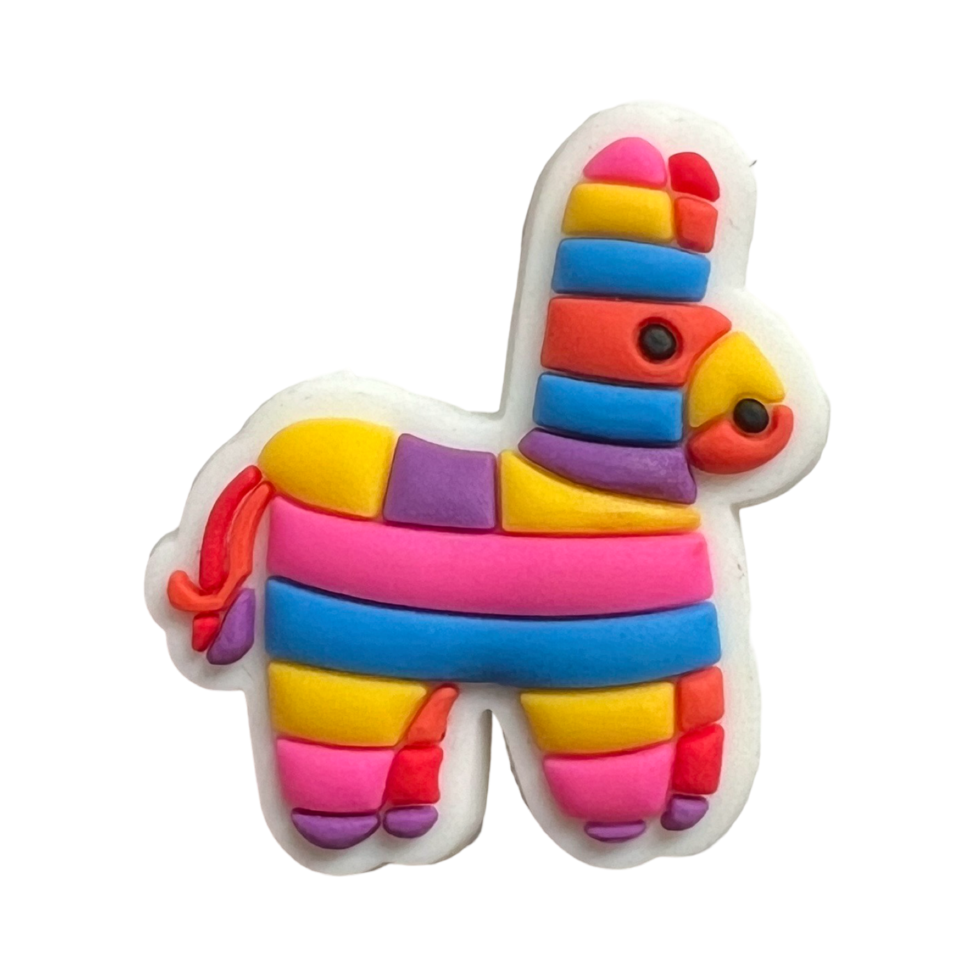 multi colored donkey shaped pinata charm