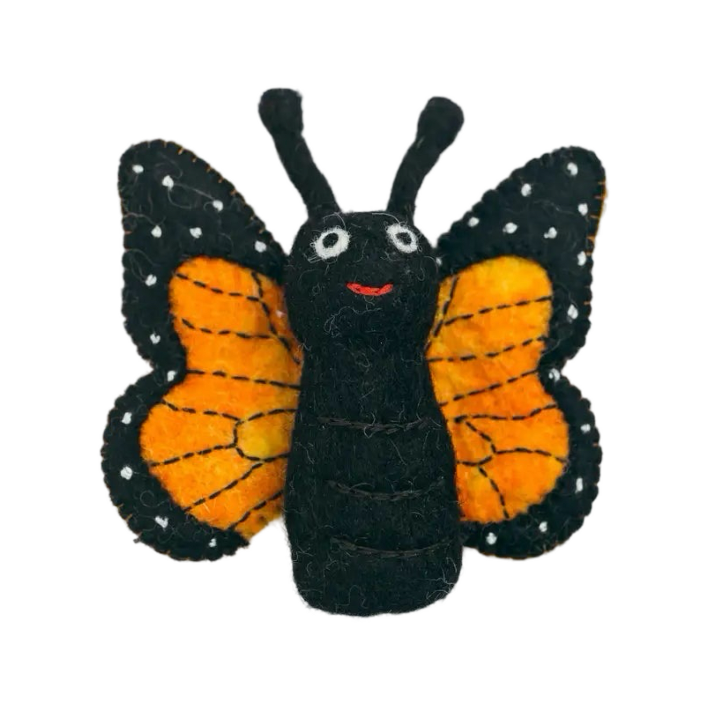 felt monarch finger puppet