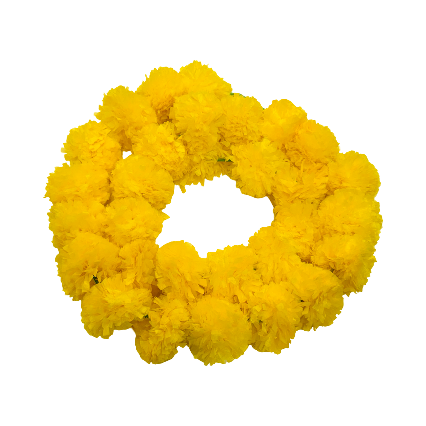 yellow marigold garland