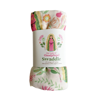 Our Lady of Guadalupe Muslin Deluxe Swaddle