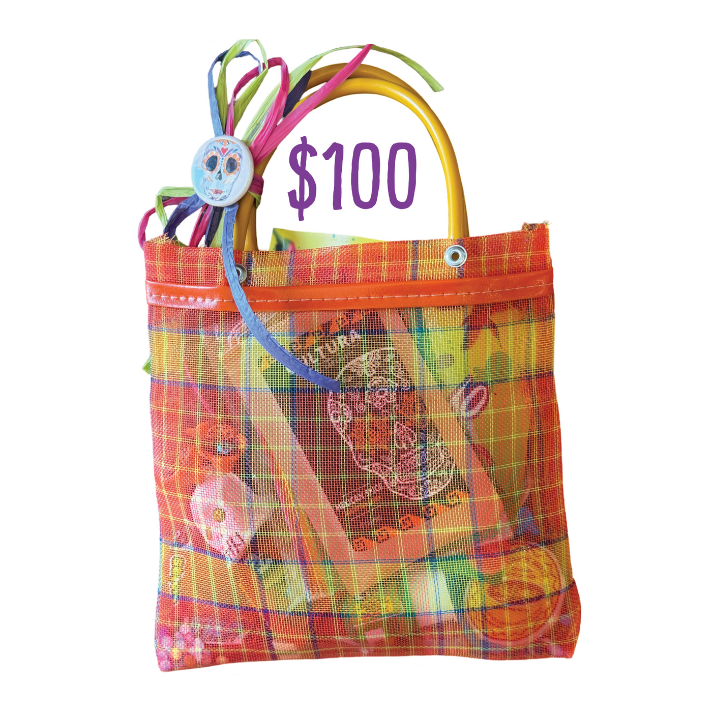 $100 Día De Muertos Goodie Bags with stickers, candy, confetti and many more gifts!