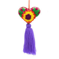 Felt Heart Tassel