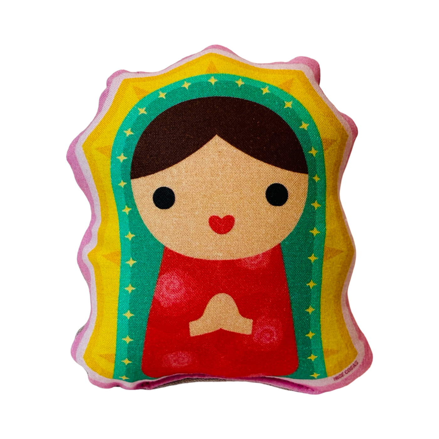 Mini plush doll design as the Virgen Mary