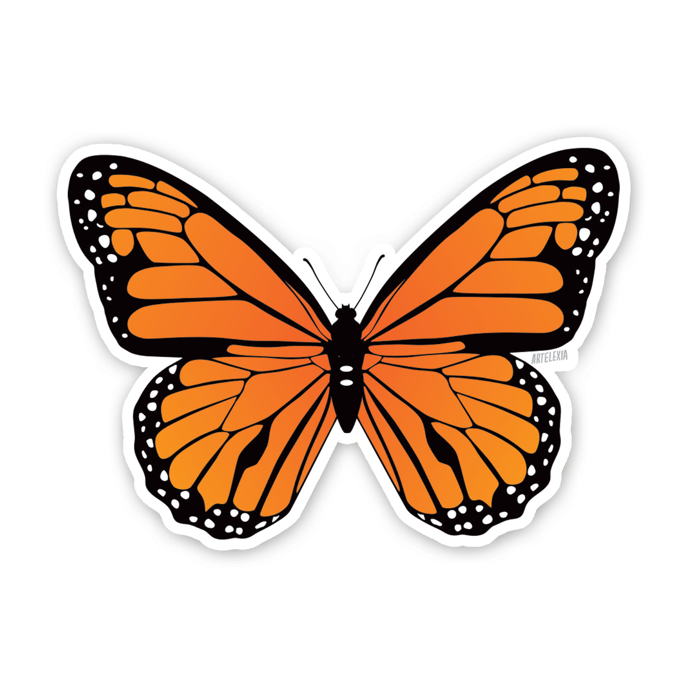 Monarch butterfly sticker