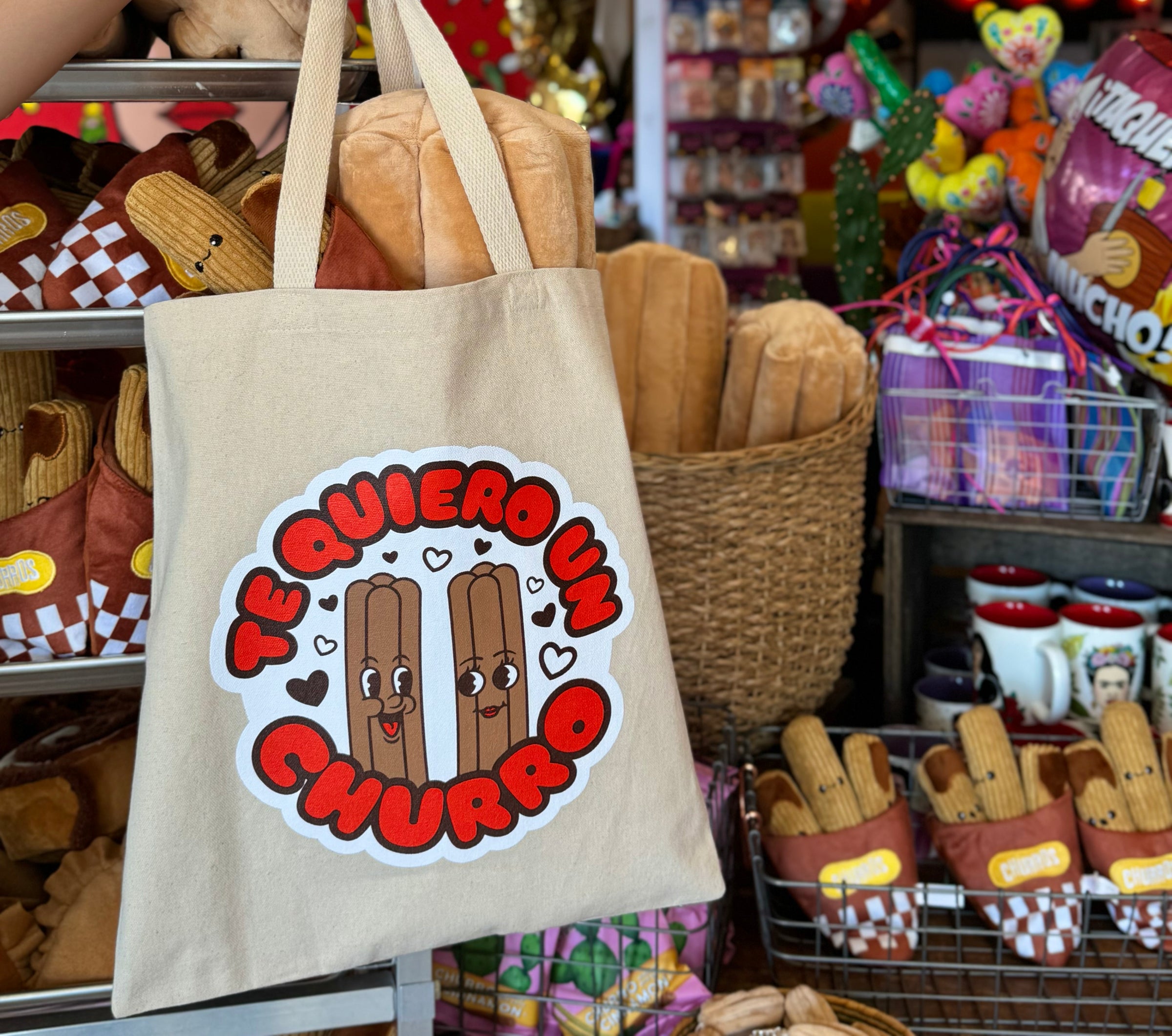 photo of churro tote bag