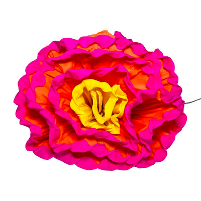 Pink and yellow paper flower