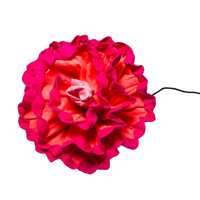 PInk and red paper flower