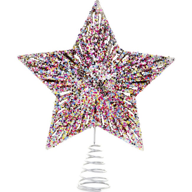 5 point Glittered Star Tree Topper