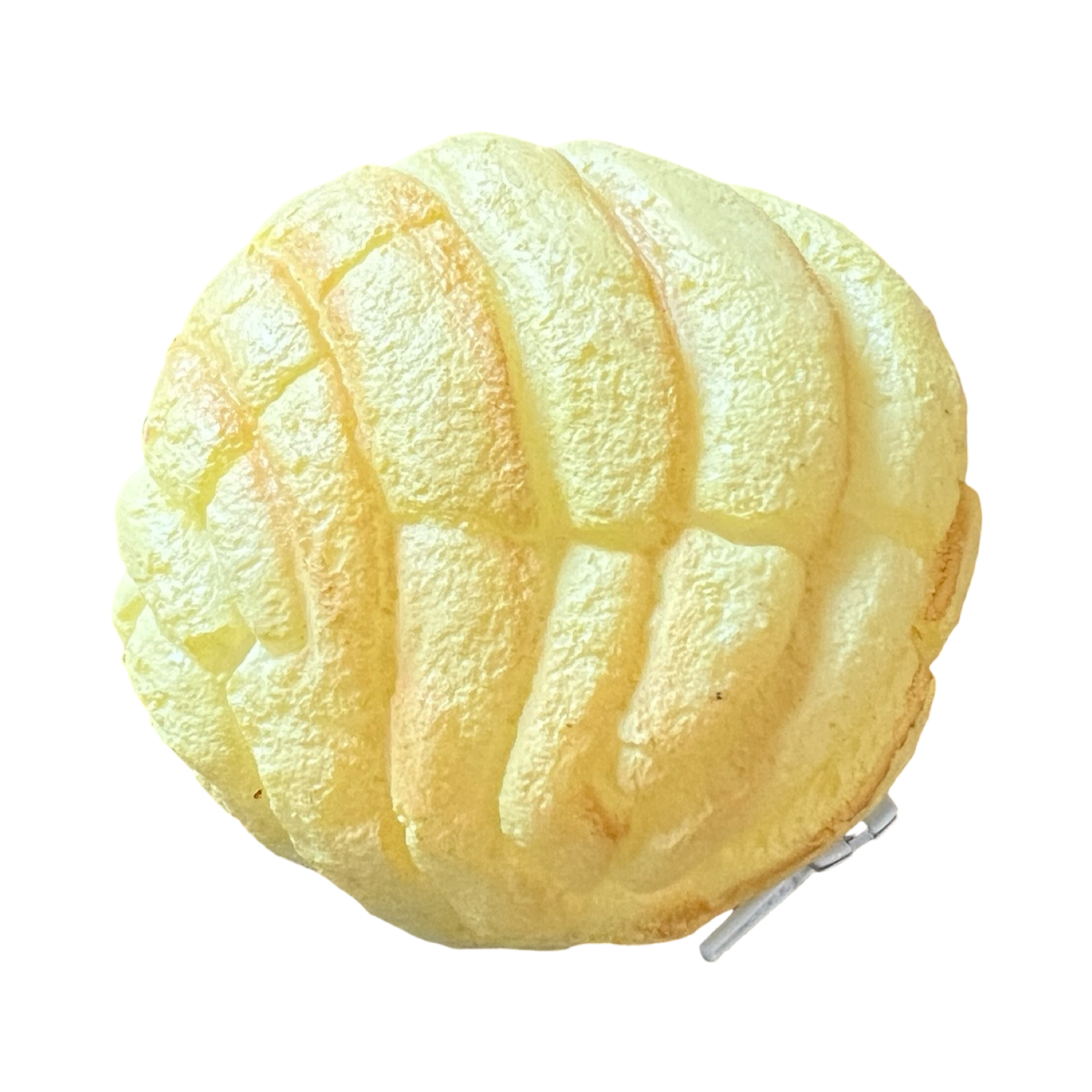 yellow rubber concha coin purse
