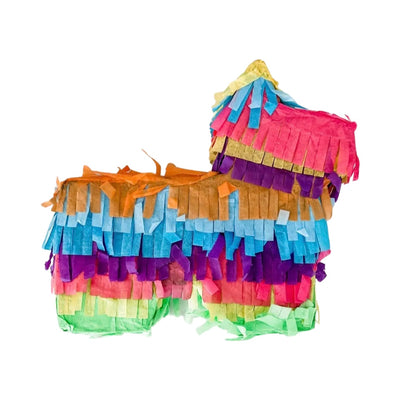 colorful fringe donkey piñata