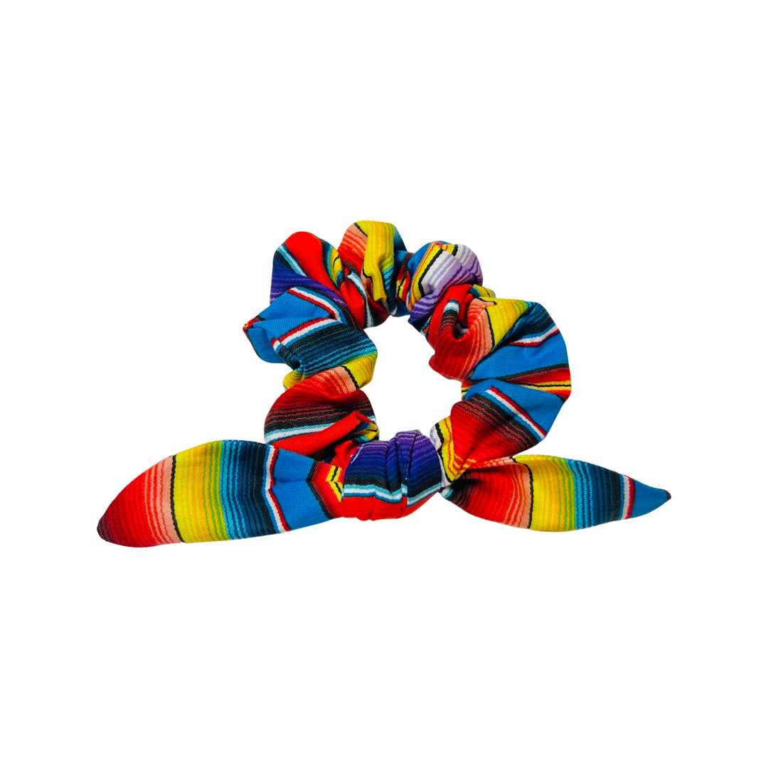 Serape scrunchie bow