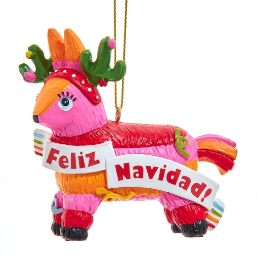 Feliz Navidad Piñata Ornament