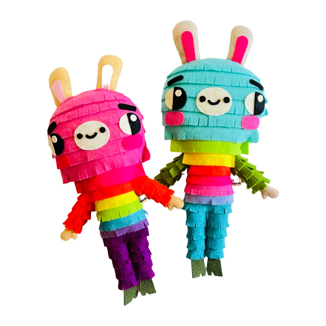 Colorful felt Piñata donkey doll