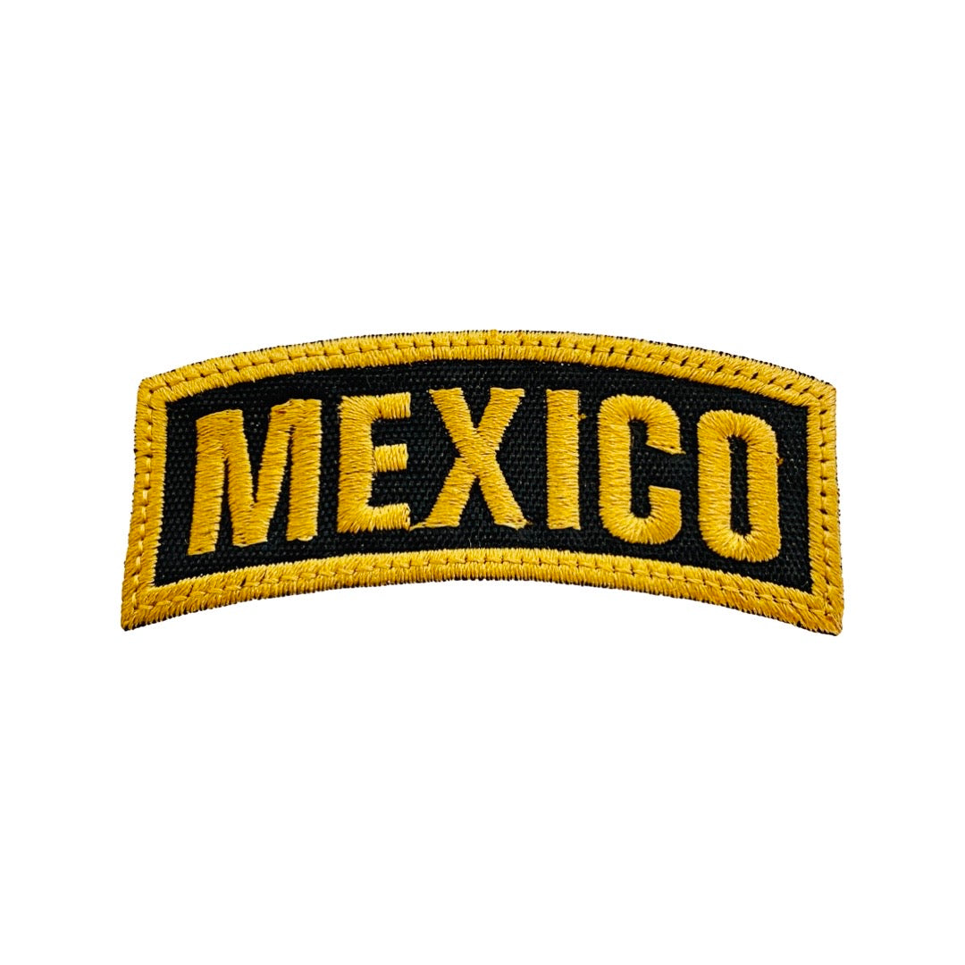 Mexico Gold Banner Embroidered Patch
