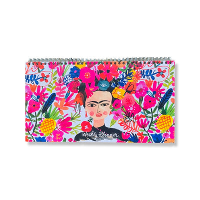 Floral Frida Kahlo weekly planner.