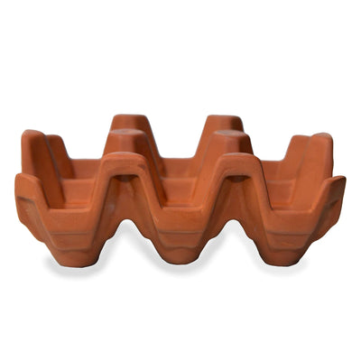 Terracotta Egg Holder with 6 spaces. 