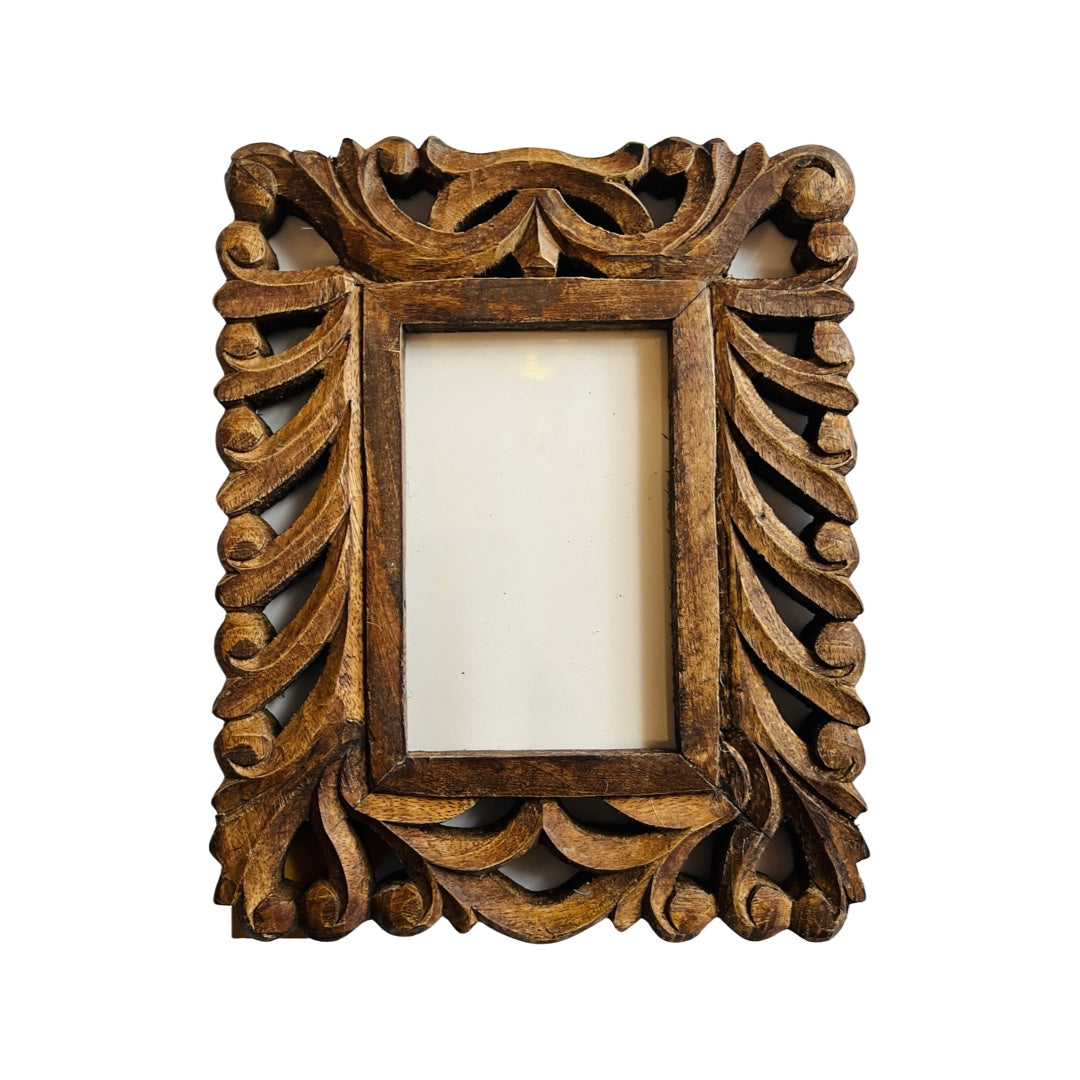 Castille Hand-Carved Wood Photo Frame - 4 x 6