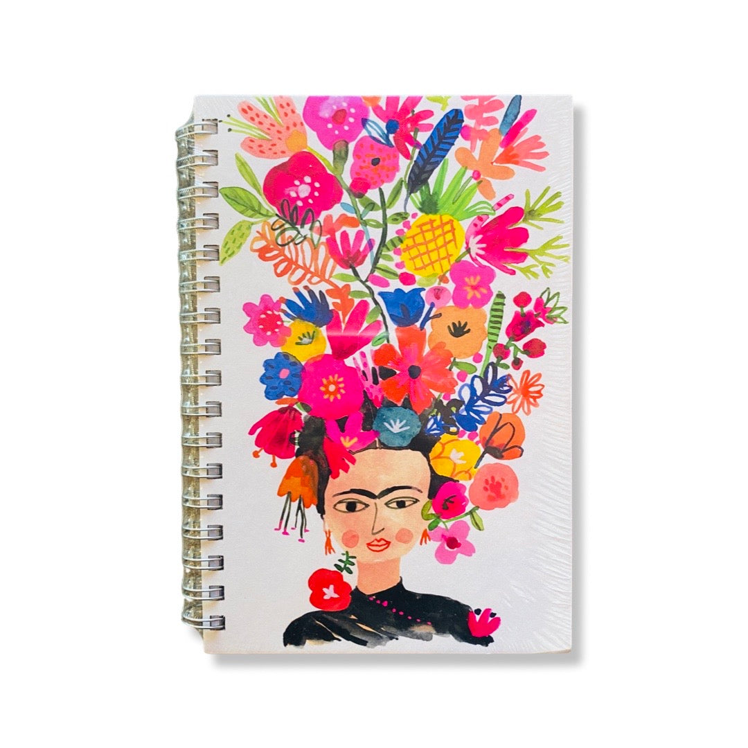 Floral Frida Kahlo journal.