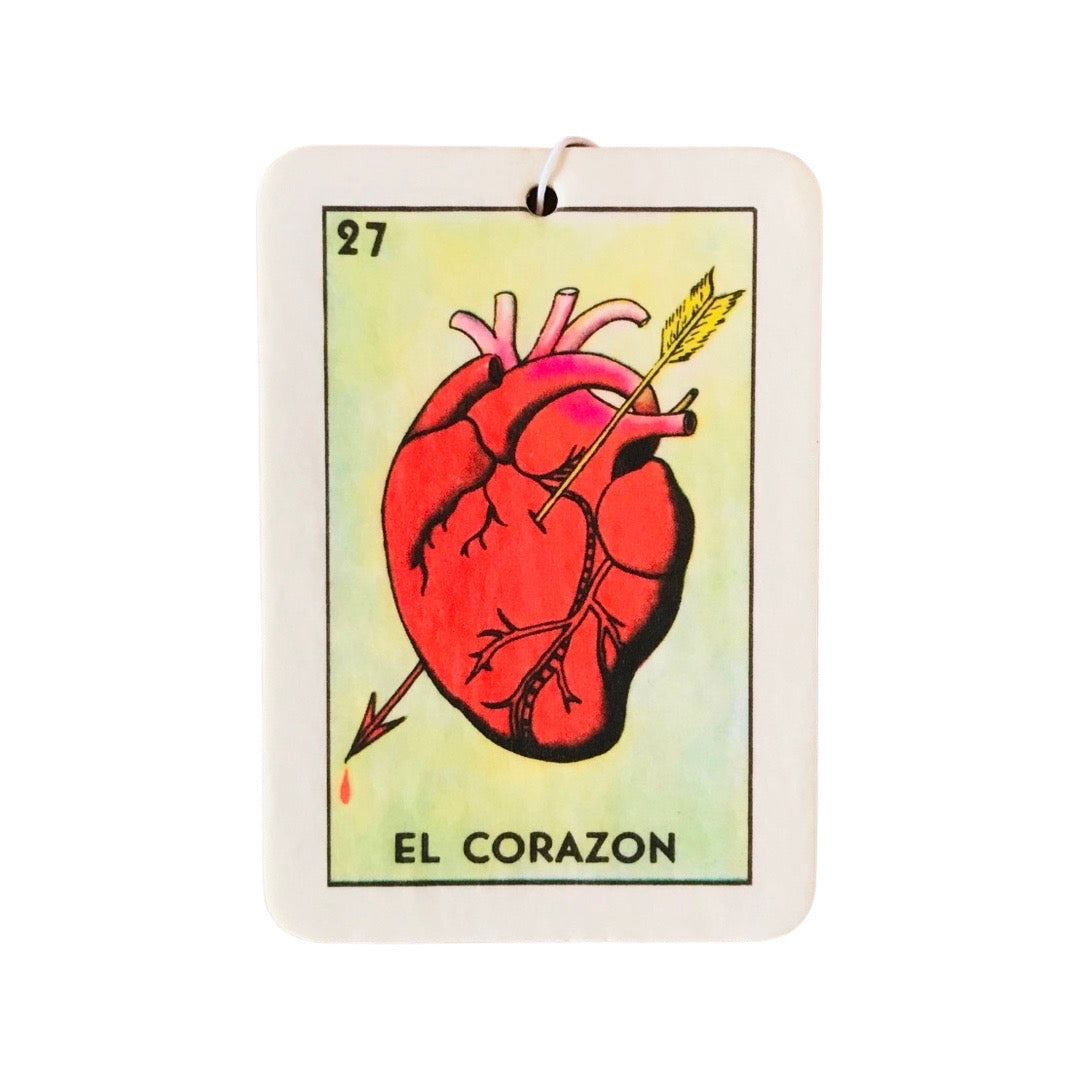 Lotería Air Freshener (jasmine scented) - El Corazon