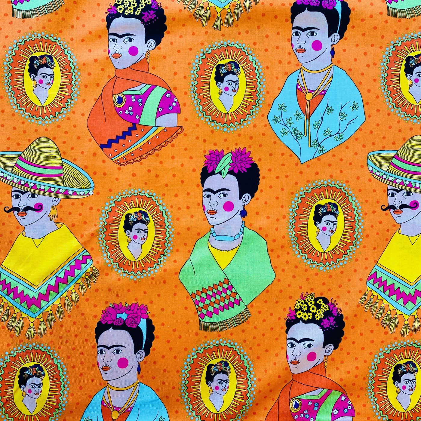 Alexander Henry Fabrics - Fantastico Frida! (Orange)