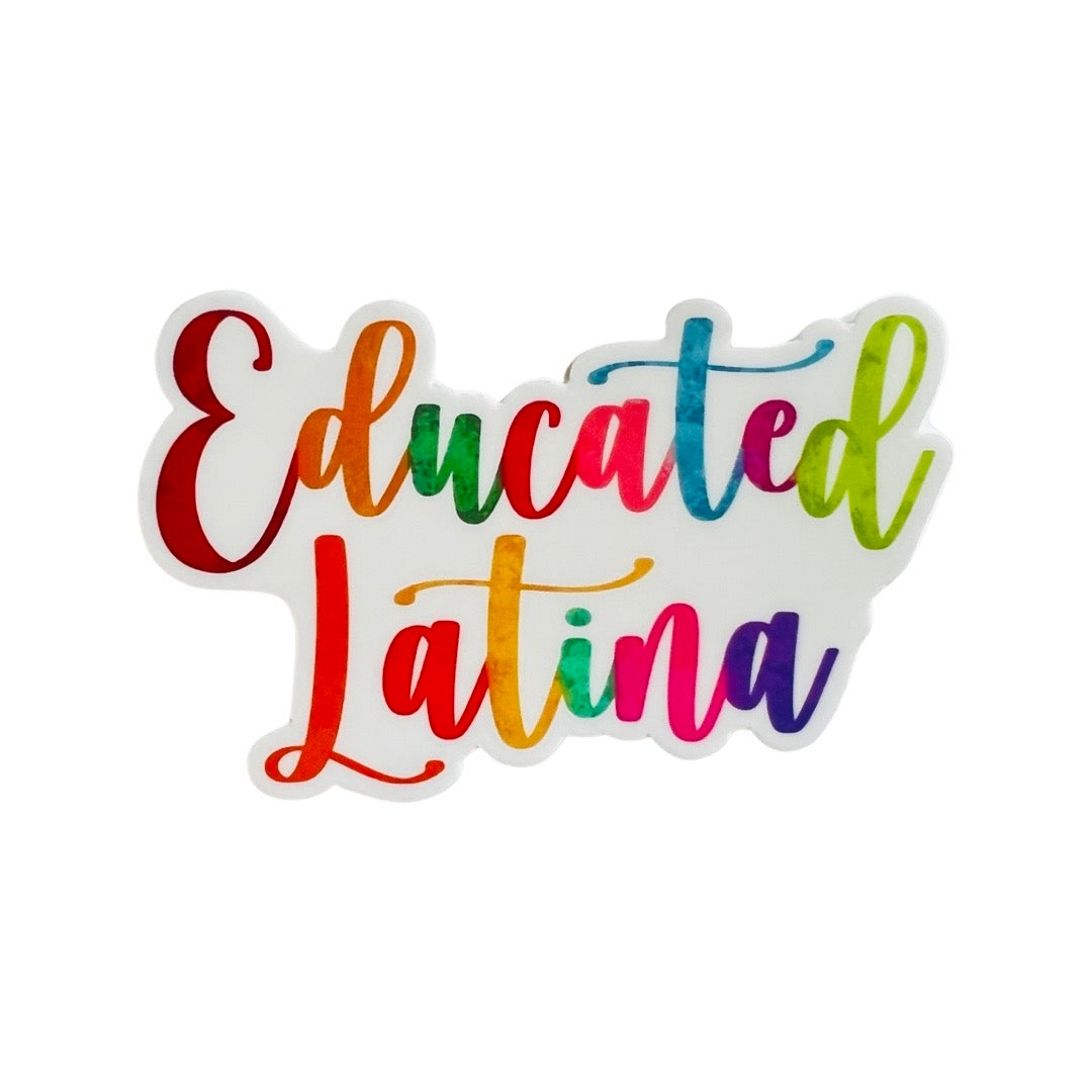 Educated Latina Sticker