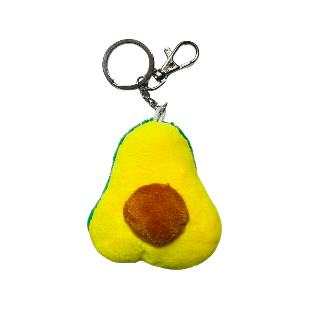 Plush Avocado keychain