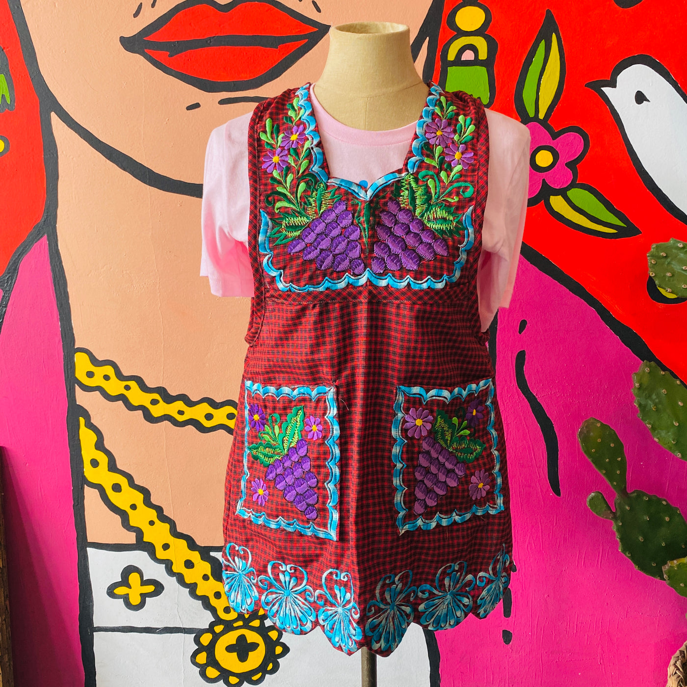 Oaxacan Embroidered Mandil (Apron) - Small