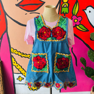 Oaxacan Embroidered Mandil (Apron) - Small