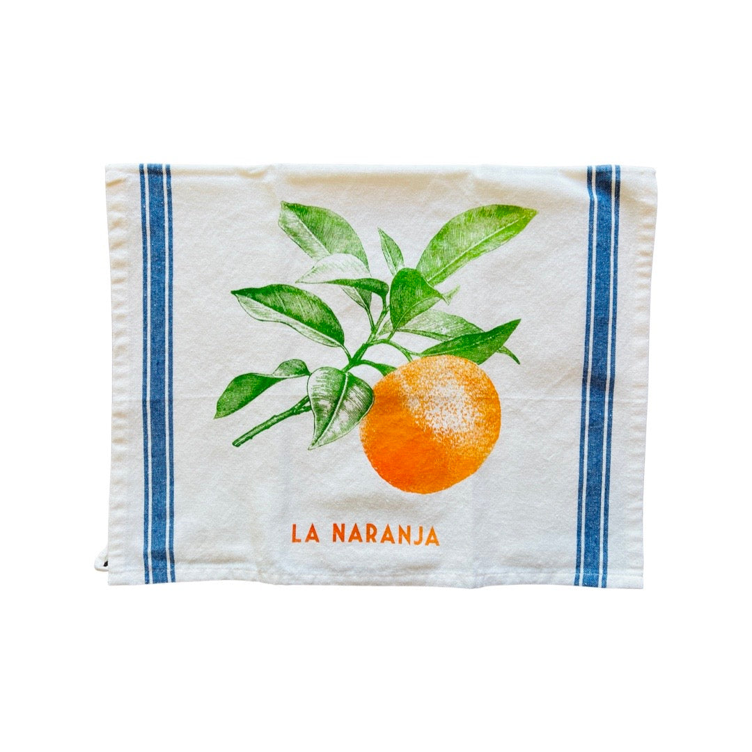 Lotería Dish Towel - La Naranja