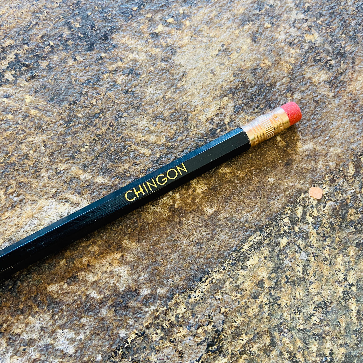 Black Chingon phrase pencil.
